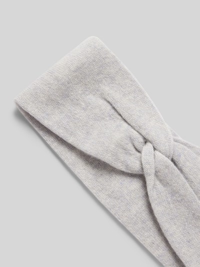 Peek & Cloppenburg Christian Berg WomanKaschmirstirnband Mit Knoten-Detail In Mittelgrau Melange