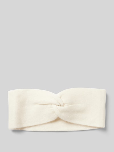 Peek & Cloppenburg Christian Berg WomanKaschmirstirnband mit Knoten-Detail in offwhite