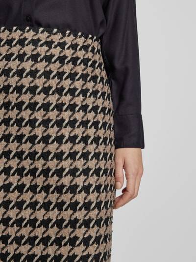 Peek & Cloppenburg Christian Berg WomanKnielanger Rock Mit Strukturmuster In Taupe