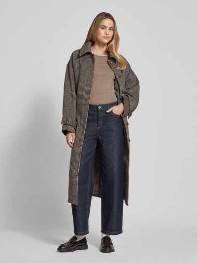 Peek & Cloppenburg Christian Berg WomanLongsleeve mit Rundhalsausschnitt in taupe melange