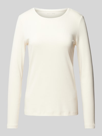 Peek & Cloppenburg Christian Berg WomanLongsleeve Mit Rundhalsausschnitt In Offwhite