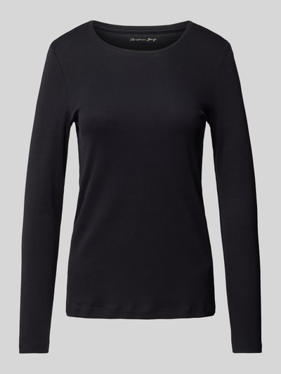 Peek & Cloppenburg Christian Berg WomanLongsleeve Mit Rundhalsausschnitt In Black