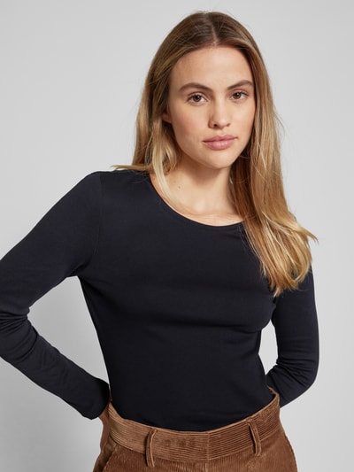 Peek & Cloppenburg Christian Berg WomanLongsleeve Mit Rundhalsausschnitt In Black
