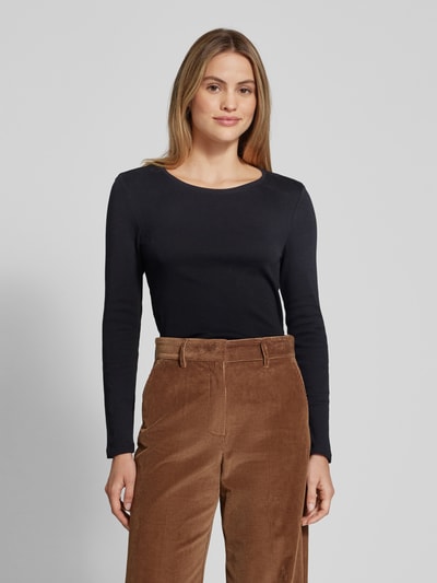 Peek & Cloppenburg Christian Berg WomanLongsleeve Mit Rundhalsausschnitt In Black