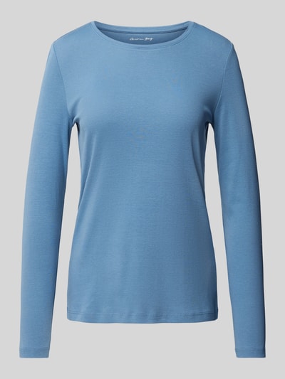 Peek & Cloppenburg Christian Berg WomanLongsleeve Mit Rundhalsausschnitt In Rauchblau