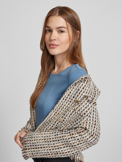 Peek & Cloppenburg Christian Berg WomanLongsleeve Mit Rundhalsausschnitt In Rauchblau