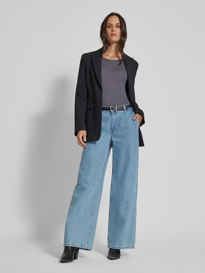 Peek & Cloppenburg Christian Berg WomanLongsleeve mit Rundhalsausschnitt in mittelgrau