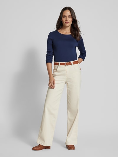 Peek & Cloppenburg Christian Berg WomanLongsleeve mit Rundhalsausschnitt in dunkelblau