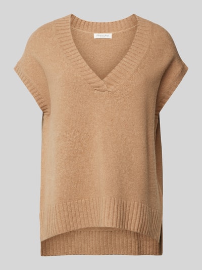 Peek & Cloppenburg Christian Berg WomanPullunder Aus Lanawolle Mit V-Ausschnitt In Camel