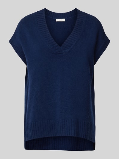 Peek & Cloppenburg Christian Berg WomanPullunder Aus Lanawolle Mit V-Ausschnitt In Dunkelblau