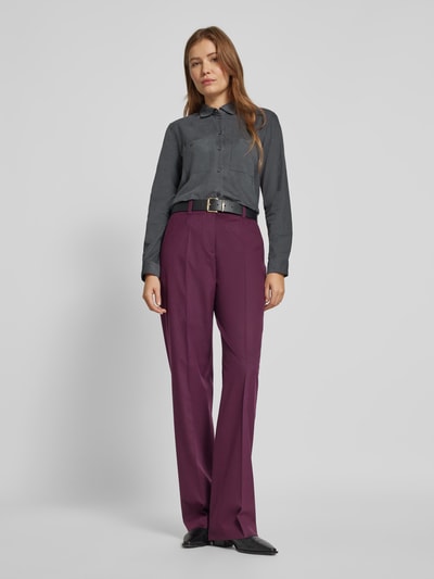 Peek & Cloppenburg Christian Berg WomanRegular Fit Cordbluse mit Brusttaschen in mittelgrau