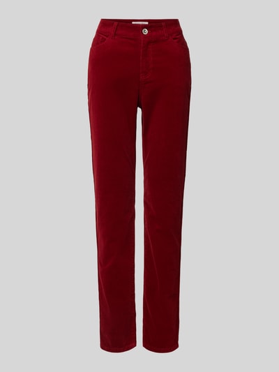 Peek & Cloppenburg Christian Berg WomanRegular Fit Cordhose Im 5-Pocket-Design In Dunkelrot