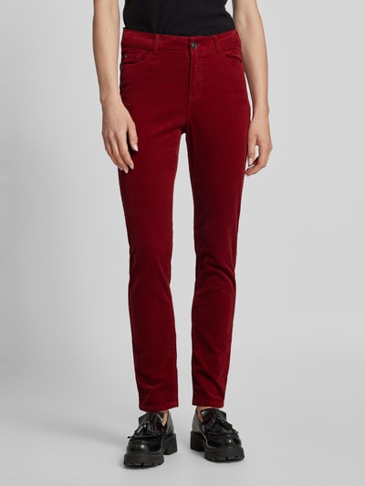 Peek & Cloppenburg Christian Berg WomanRegular Fit Cordhose Im 5-Pocket-Design In Dunkelrot