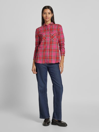 Peek & Cloppenburg Christian Berg WomanRegular Fit Flanellbluse mit Brusttaschen in pink