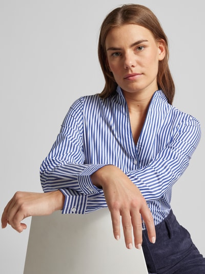 Peek & Cloppenburg Christian Berg WomanRegular Fit Hemdbluse Mit Stehkragen In Sky