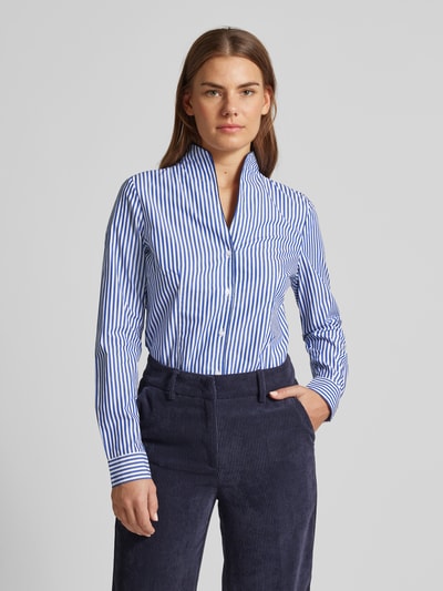 Peek & Cloppenburg Christian Berg WomanRegular Fit Hemdbluse Mit Stehkragen In Sky