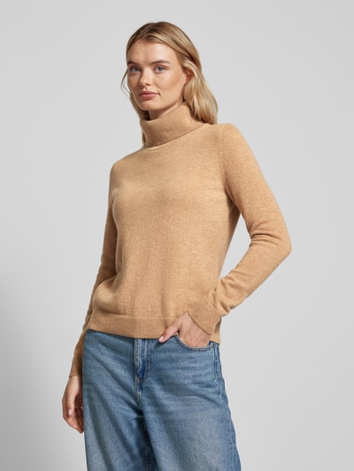 Peek & Cloppenburg Christian Berg WomanRollkragenpullover Mit Gerippten Abschlüssen In Camel