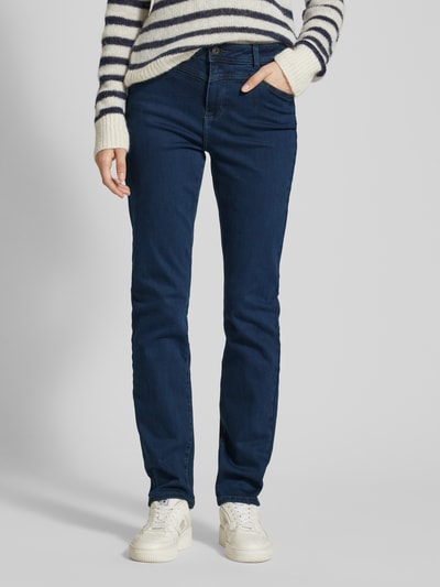 Peek & Cloppenburg Christian Berg WomanSlim Fit Jeans Mit Gürtelschlaufen In Jeansblau