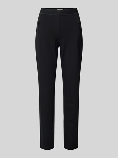 Peek & Cloppenburg Christian Berg WomanSlim Fit Stoffhose Mit Reißverschlusstaschen In Black