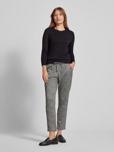 Peek & Cloppenburg Christian Berg WomanSlim Fit Stoffhose mit Tunnelzug in black