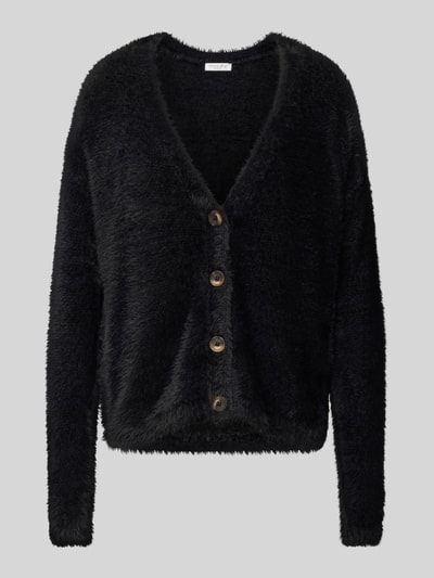 Peek & Cloppenburg Christian Berg WomanStrickjacke Mit Strukturmuster In Black