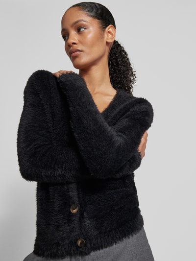 Peek & Cloppenburg Christian Berg WomanStrickjacke Mit Strukturmuster In Black