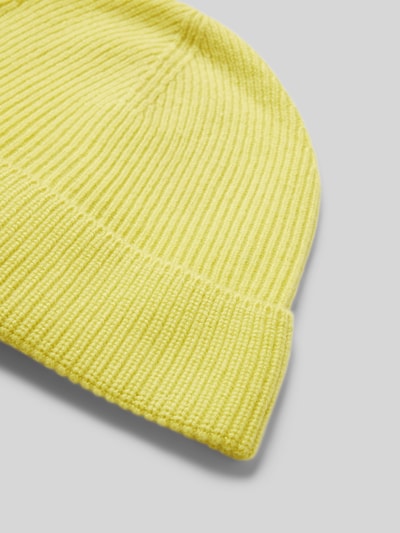 Peek & Cloppenburg Christian Berg WomanStrickmütze Aus Kaschmir In Hellgelb