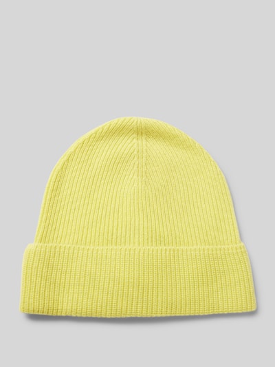 Peek & Cloppenburg Christian Berg WomanStrickmütze aus Kaschmir in hellgelb