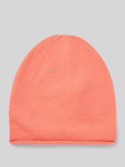 Peek & Cloppenburg Christian Berg WomanStrickmütze aus reinem Kaschmir mit gerollter Krempe in apricot