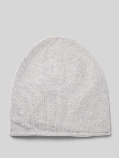 Peek & Cloppenburg Christian Berg WomanStrickmütze aus reinem Kaschmir mit gerollter Krempe in mittelgrau melange