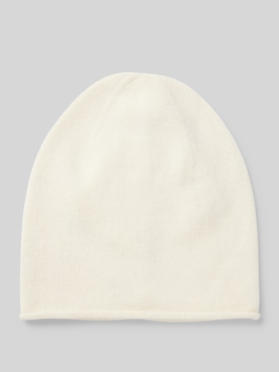 Peek & Cloppenburg Christian Berg WomanStrickmütze aus reinem Kaschmir mit gerollter Krempe in offwhite