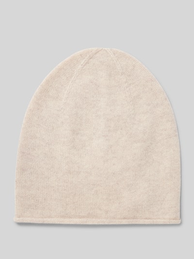 Peek & Cloppenburg Christian Berg WomanStrickmütze aus reinem Kaschmir mit gerollter Krempe in beige melange