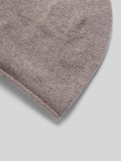 Peek & Cloppenburg Christian Berg WomanStrickmütze Aus Reinem Kaschmir Mit Gerollter Krempe In Taupe Melange