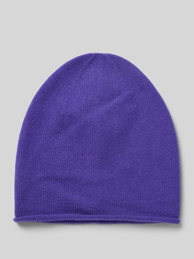 Peek & Cloppenburg Christian Berg WomanStrickmütze aus reinem Kaschmir mit gerollter Krempe in violett