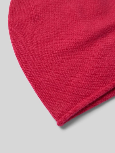 Peek & Cloppenburg Christian Berg WomanStrickmütze Aus Reinem Kaschmir Mit Gerollter Krempe In Rot