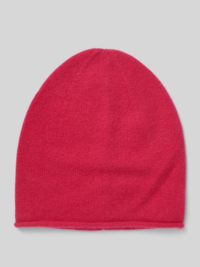 Peek & Cloppenburg Christian Berg WomanStrickmütze aus reinem Kaschmir mit gerollter Krempe in rot