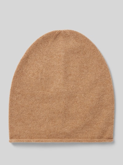Peek & Cloppenburg Christian Berg WomanStrickmütze aus reinem Kaschmir mit gerollter Krempe in camel