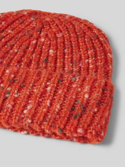 Peek & Cloppenburg Christian Berg WomanStrickmütze Mit Strukturmuster In Orange