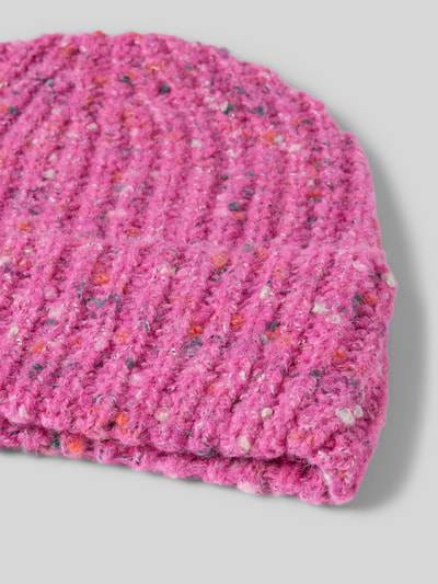 Peek & Cloppenburg Christian Berg WomanStrickmütze Mit Strukturmuster In Fuchsia