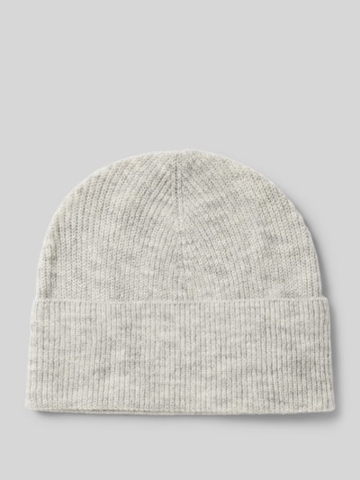 Peek & Cloppenburg Christian Berg WomanStrickmütze mit Ziernähten in hellgrau melange