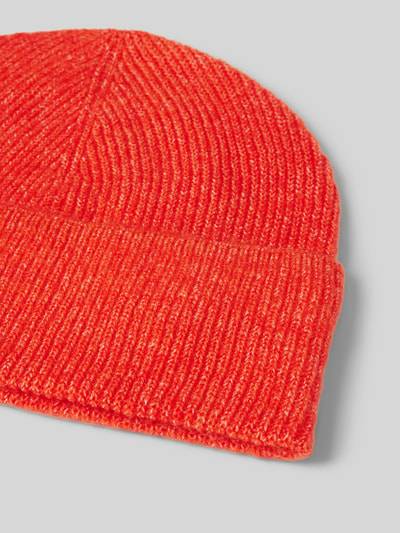 Peek & Cloppenburg Christian Berg WomanStrickmütze Mit Ziernähten In Hellrot