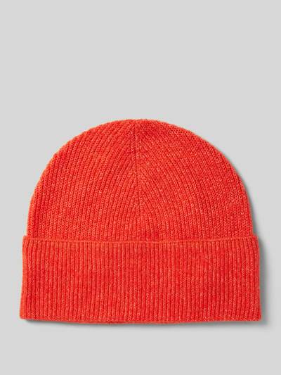 Peek & Cloppenburg Christian Berg WomanStrickmütze mit Ziernähten in hellrot