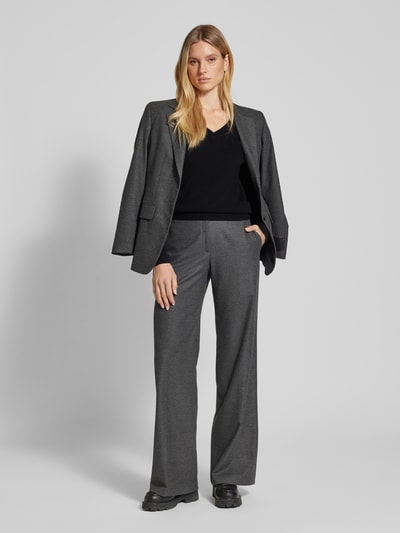 Peek & Cloppenburg Christian Berg WomanStrickpullover mit gerippten Abschlüssen in black