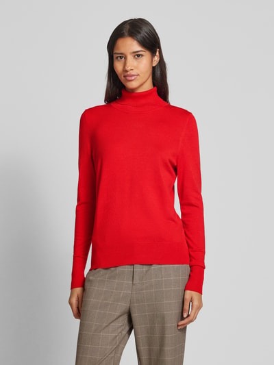Peek & Cloppenburg Christian Berg WomanStrickpullover Mit Gerippten Abschlüssen In Rot