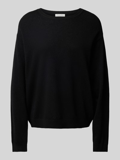 Peek & Cloppenburg Christian Berg WomanStrickpullover Mit Gerippten Abschlüssen In Black