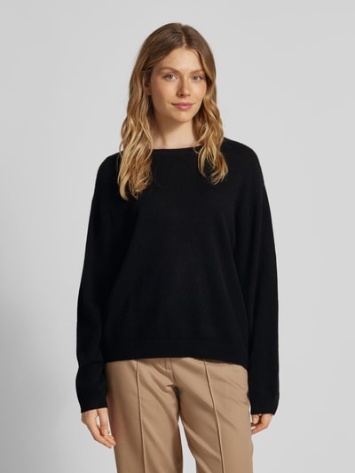 Peek & Cloppenburg Christian Berg WomanStrickpullover Mit Gerippten Abschlüssen In Black