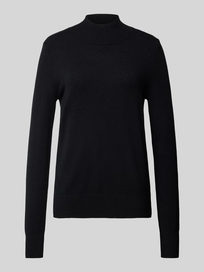 Peek & Cloppenburg Christian Berg WomanStrickpullover Mit Gerippten Abschlüssen In Black