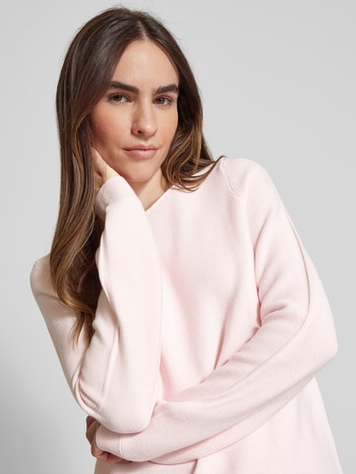 Peek & Cloppenburg Christian Berg WomanStrickpullover Mit Rundhalsausschnitt In Hellrosa