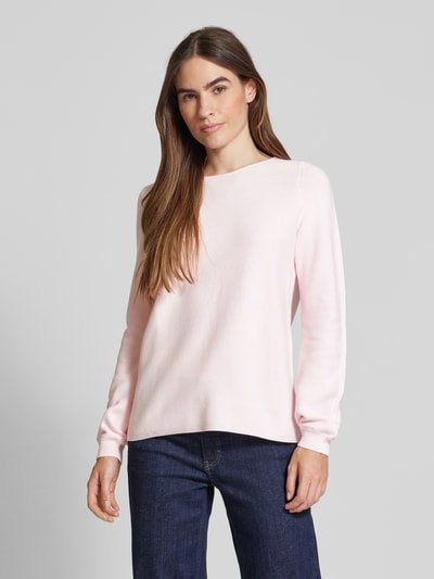 Peek & Cloppenburg Christian Berg WomanStrickpullover Mit Rundhalsausschnitt In Hellrosa