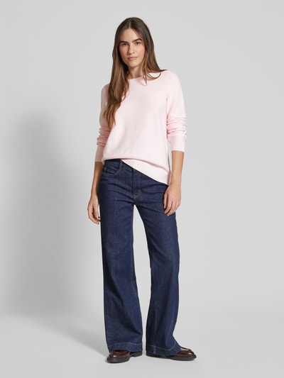 Peek & Cloppenburg Christian Berg WomanStrickpullover Mit Rundhalsausschnitt In Hellrosa